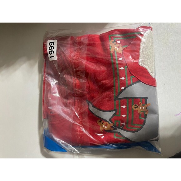 Blizzard Bay Boys Sweater Ugly Christmas Size  12-14 Shark - Picture 9 of 9